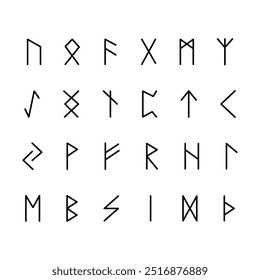 Viking runes, Norse mythology, Scandinavian, vector design