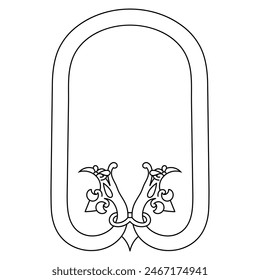 Viking Scandinavian design. Ancient decorative mythical animal in Celtic, Scandinavian style, knot-work illustration, vector illustration