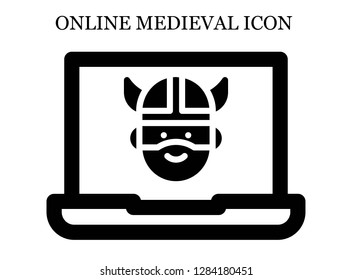 Viking search icon. Editable Viking search icon for web or mobile.
