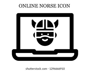 Viking search icon. Editable Viking search icon for web or mobile.