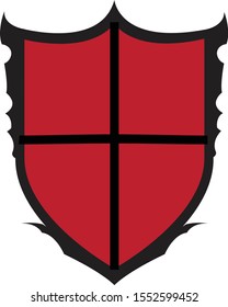 Viking shield for medieval art