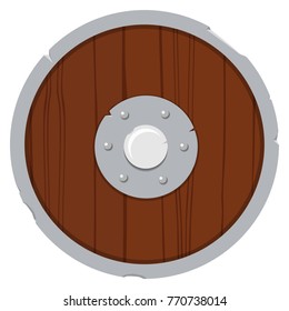 Viking shield vector