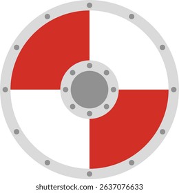 viking shield vector round shape