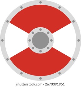Wikingerschild, Vektor, runde Form