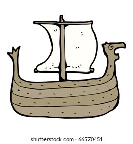 Viking Ship Cartoon Stock Vector (Royalty Free) 66570451 | Shutterstock