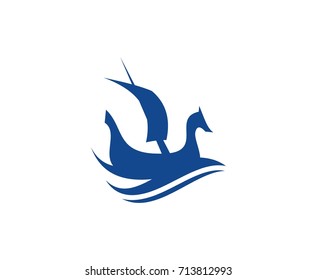 Viking ship logo