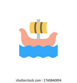 Viking, ship, ocean icon. Simple color vector elements of saving marine icons for ui and ux, website or mobile application