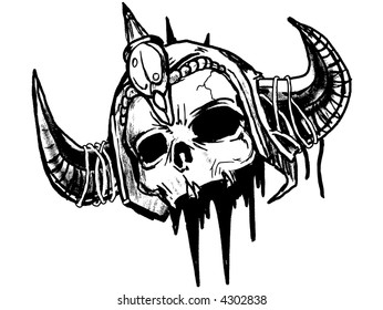 Viking skull