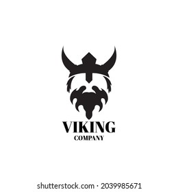 VIKING SOLDIER LOGO VECTOR ICON SYMBOL ILLUSTRATION MINIMALIST DESIGN