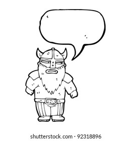 viking with speech bubble
