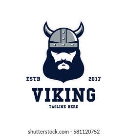Viking sport logo design template