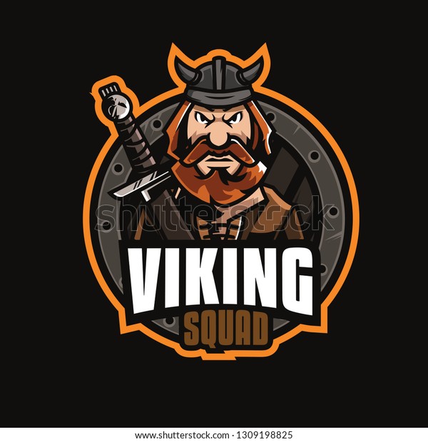 Viking Squad Mascot Esport Logo All Stock Vector (Royalty Free) 1309198825