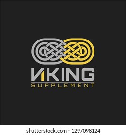 viking supplement logo design for gym company