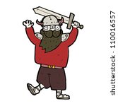 viking with sword