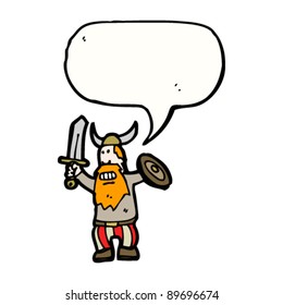 vigila con una caricatura de espada y de escudo