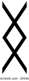 Viking symbol icon. Vector art.