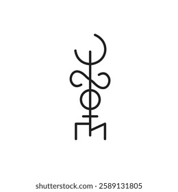 viking symbols, ancient nordic runes with symbols and patterns