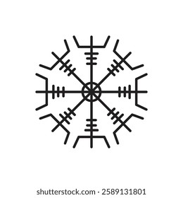 viking symbols, runes ancient nordic circular images with symbols and patterns