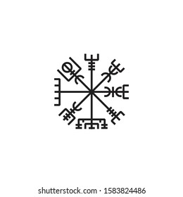 Viking talisman symbol vector illustration