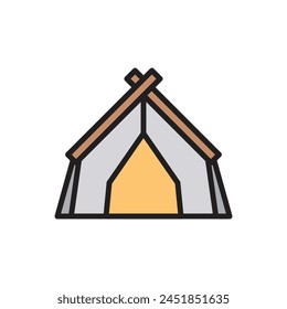 Viking Tent Icon Vector Illustration