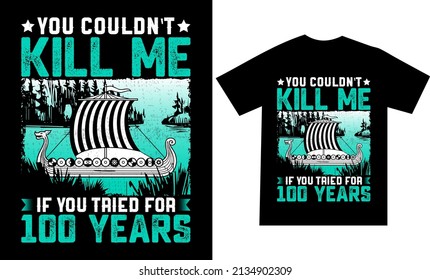 Viking Tshirt design or printable vector template