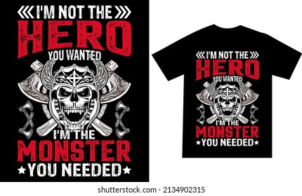 Viking T-Shirt-Design oder druckbare Vektorvorlage
