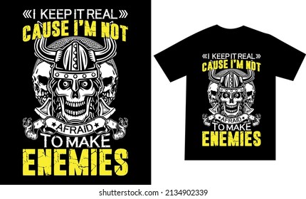 Viking Tshirt design or printable vector template
