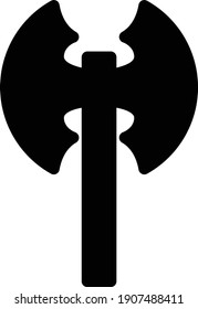 viking vector glyph flat icon