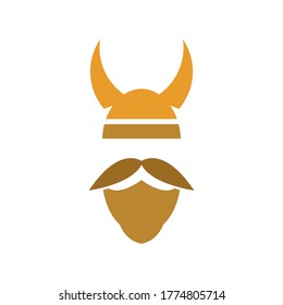 viking vector icon logo design