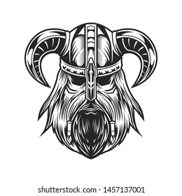 viking vector illustration isolated on white background