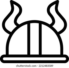viking Vector illustration on a transparent background. Premium quality symmbols. Thin line vector icons for concept and graphic design.
