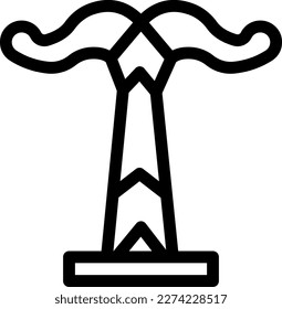viking Vector illustration on a transparent background. Premium quality symbols. Thin icons for concept and graphic design.