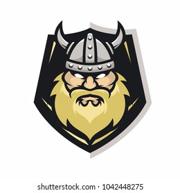 Viking Vector Logo Icon Illustration Stock Vector (Royalty Free) 1042448272