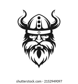 Viking vector logo template illustration.This logo suitable for business