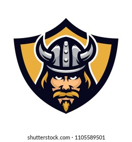 Viking vector mascot icon illustration
