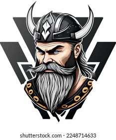 Viking vector symbol logo for sport teams 