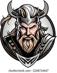 Viking vector symbol logo for sport teams 