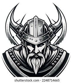 Viking vector symbol logo for sport teams 
