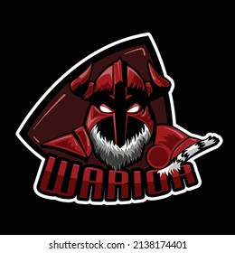 The Viking or warior logo.
Can use for esport logo or clipart