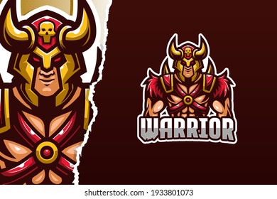 Viking Warrior E-sport Logo Template