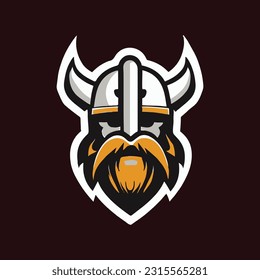 viking warrior esport mascot logo design