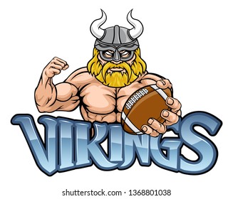 A Viking warrior gladiator American football sports mascot