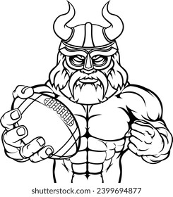 A Viking warrior gladiator American football sports mascot