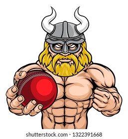 A Viking warrior gladiator cricket sports mascot