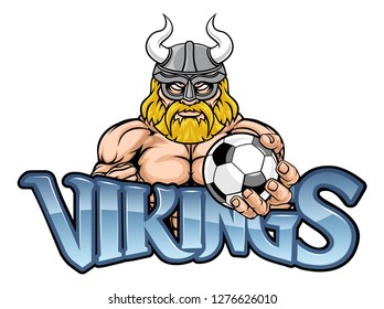 A Viking warrior gladiator soccer football sports mascot