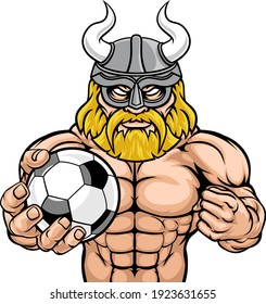 A Viking warrior gladiator soccer football sports mascot