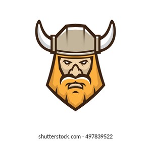 VIKING WARRIOR HEAD LOGO