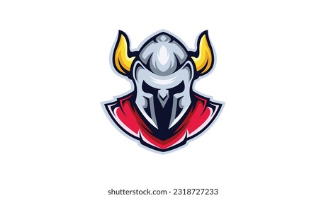 Viking warrior head logo template