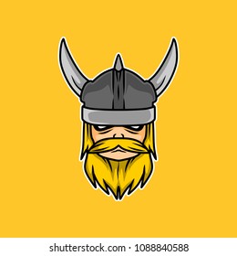 viking warrior head mascot