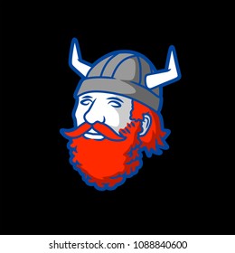 viking warrior head mascot
